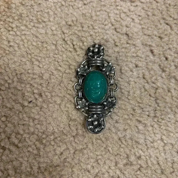 Source Unknown Other - Vintage Greenish-bluish Pin/ Brooch